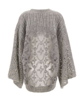 MAURIZIO MYKONOS Maglia over traforata GREY Donna 