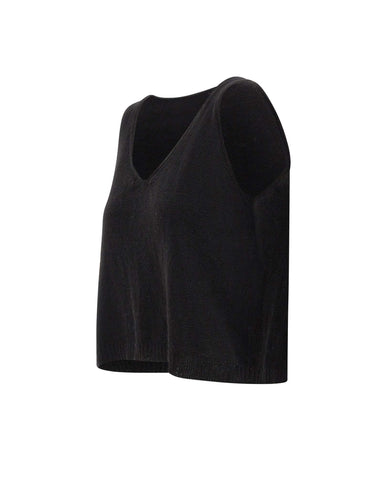 MAURIZIO MYKONOS Top in misto alpaca BLACK Donna 
