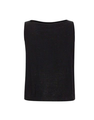 MAURIZIO MYKONOS Top in misto alpaca BLACK Donna 