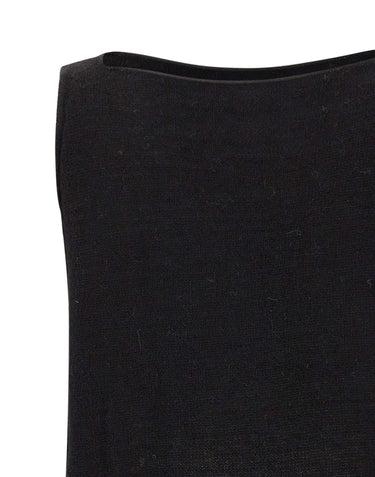 MAURIZIO MYKONOS Top in misto alpaca BLACK Donna 