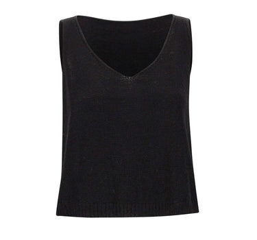 MAURIZIO MYKONOS Top in misto alpaca BLACK Donna 
