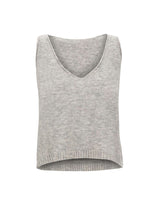 MAURIZIO MYKONOS Top in misto alpaca GREY Donna 