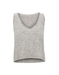 MAURIZIO MYKONOS Top in misto alpaca GREY Donna 