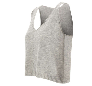 MAURIZIO MYKONOS Top in misto alpaca GREY Donna 