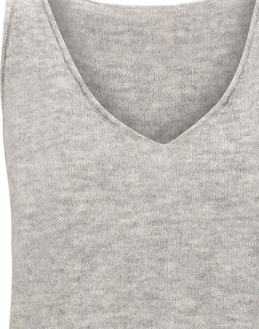 MAURIZIO MYKONOS Top in misto alpaca GREY Donna 