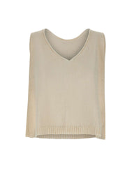 MAURIZIO MYKONOS Top in misto alpaca WHITE Donna 