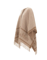 MAX MARA Poncho in lana jacquard BEIGE Donna 