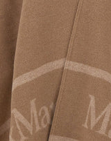 MAX MARA Poncho in lana jacquard BROWN Donna 