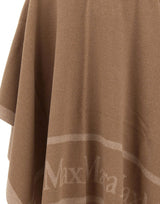 MAX MARA Poncho in lana jacquard BROWN Donna 