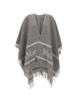 MAX MARA Poncho in lana jacquard GREY Donna 