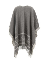 MAX MARA Poncho in lana jacquard GREY Donna 