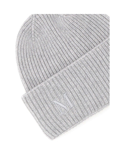 MAX MARA Cappello in cashmere a coste GREY Donna 
