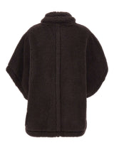 MAX MARA Mantella "Tebei" BROWN Donna 
