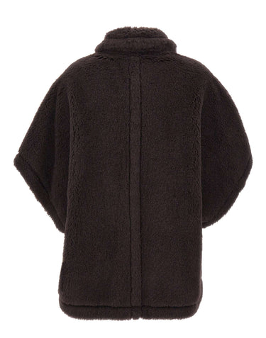 MAX MARA Mantella "Tebei" BROWN Donna 