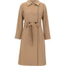 MAX MARA STUDIO Cappotto doppiopetto in lana BROWN Donna 