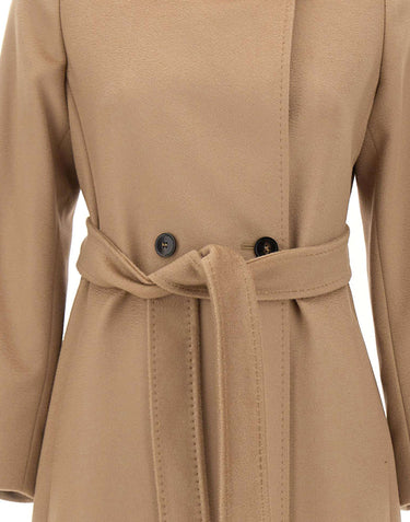 MAX MARA STUDIO Cappotto doppiopetto in lana BROWN Donna 