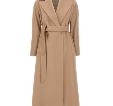 MAX MARA STUDIO Cappotto in misto cashmere, lana e alpaca BROWN Donna 