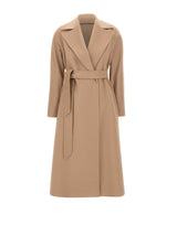 MAX MARA STUDIO Cappotto in misto cashmere, lana e alpaca BROWN Donna 