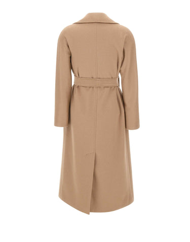 MAX MARA STUDIO Cappotto in misto cashmere, lana e alpaca BROWN Donna 