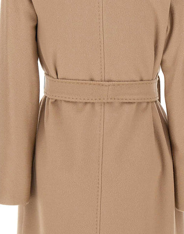 MAX MARA STUDIO Cappotto in misto cashmere, lana e alpaca BROWN Donna 
