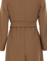 MAX MARA STUDIO Cappotto doppiopetto in lana BROWN Donna 