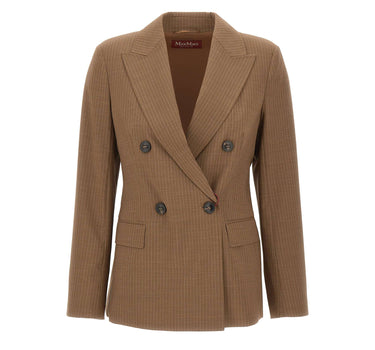 Blazer doppiopetto in tela di lana 2626046031600 005 MAX MARA STUDIO 
