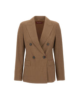 Blazer doppiopetto in tela di lana 2626046031600 005 MAX MARA STUDIO 