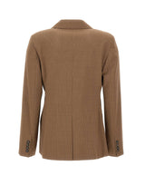 Blazer doppiopetto in tela di lana 2626046031600 005 MAX MARA STUDIO 