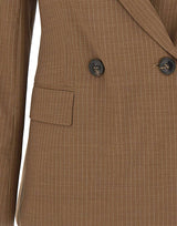 Blazer doppiopetto in tela di lana 2626046031600 005 MAX MARA STUDIO 