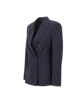 Blazer doppiopetto in tela di lana 2626046031600 006 MAX MARA STUDIO 