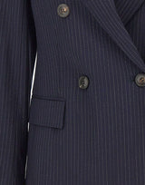 Blazer doppiopetto in tela di lana 2626046031600 006 MAX MARA STUDIO 