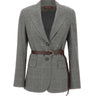 MAX MARA STUDIO Blazer in flanella di lana GREY Donna 