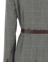 MAX MARA STUDIO Blazer in flanella di lana GREY Donna 