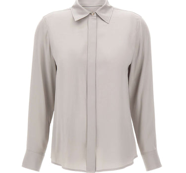 MAX MARA STUDIO Camicia in raso di seta GREY Donna 