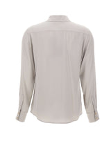 MAX MARA STUDIO Camicia in raso di seta GREY Donna 