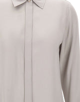 MAX MARA STUDIO Camicia in raso di seta GREY Donna 
