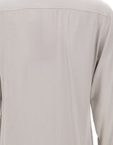 MAX MARA STUDIO Camicia in raso di seta GREY Donna 