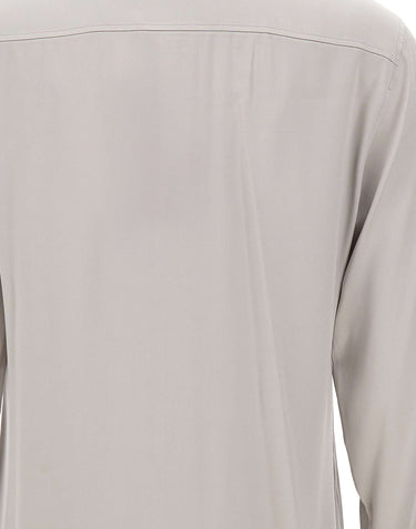 MAX MARA STUDIO Camicia in raso di seta GREY Donna 