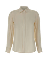 MAX MARA STUDIO Camicia in raso di seta WHITE Donna 