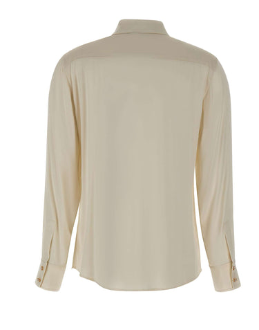 MAX MARA STUDIO Camicia in raso di seta WHITE Donna 