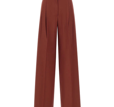 MAX MARA STUDIO Pantalone a vita alta in tela di lana RED Donna 
