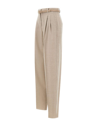 MAX MARA STUDIO Pantaloni "Lago" BEIGE Donna 