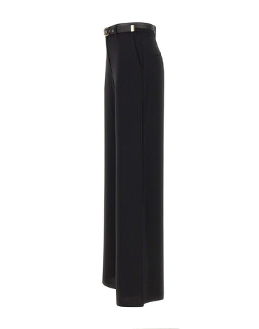MAX MARA STUDIO Pantalone in cady BLACK Donna 