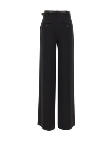 MAX MARA STUDIO Pantalone in cady BLACK Donna 