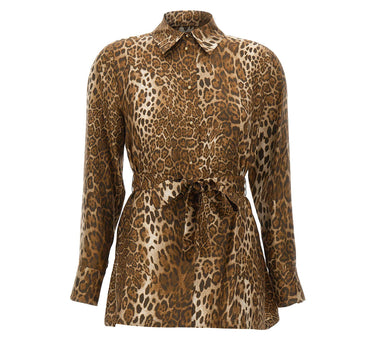 Camicia in twill di seta stampata 2626196031600 001 MAX MARA STUDIO 