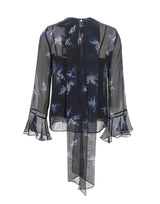 Blusa in seta stampata con foulard 2626266015600 001 MAX MARA STUDIO 