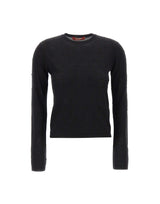 MAX MARA STUDIO Maglia con strass BLACK Donna 