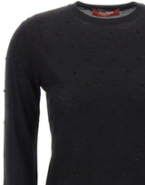 MAX MARA STUDIO Maglia con strass BLACK Donna 