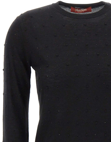 MAX MARA STUDIO Maglia con strass BLACK Donna 