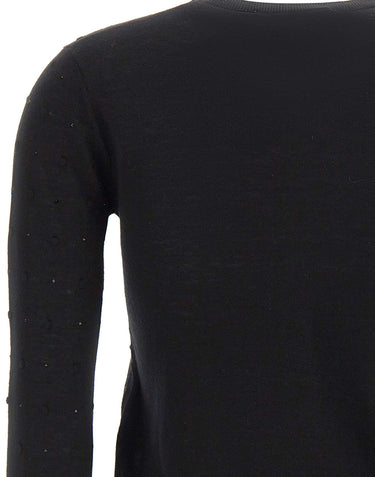 MAX MARA STUDIO Maglia con strass BLACK Donna 